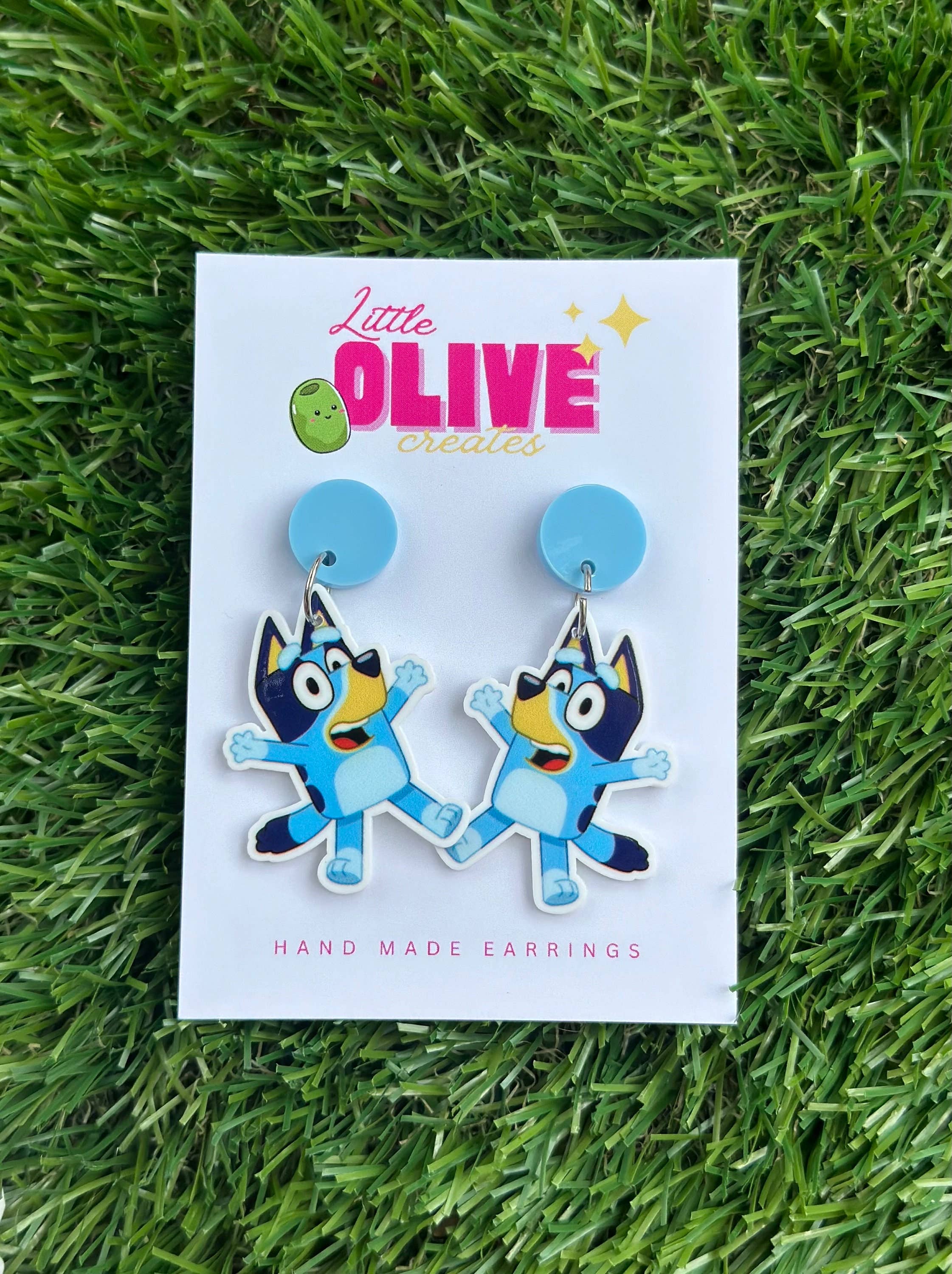 Bluey Dangle Earrings