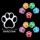 2 Pack Paw Prints Stickers 500 on a roll - Colourful Teacher Merit Stickers