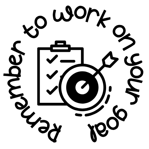 Stamp Set - 12 x Writing Marking Stamps 20mm round