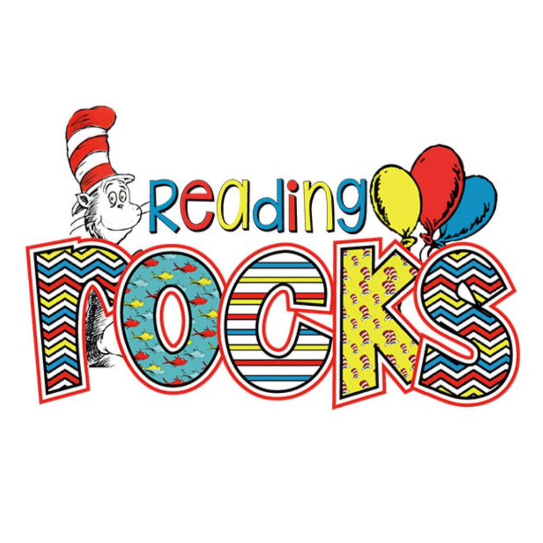 Teacher Gift - Reading Rocks Shopping Bag reusable Calico Large