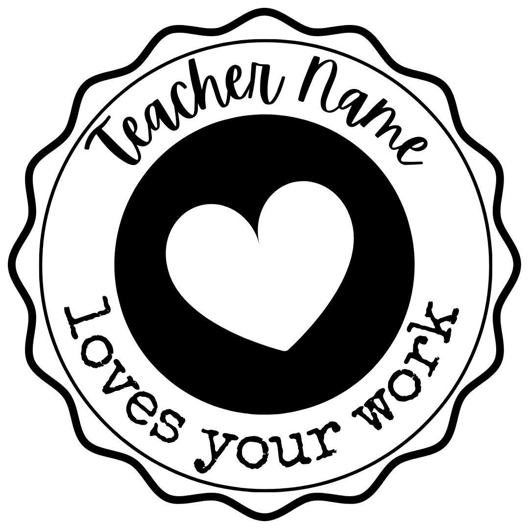 NEW! Stamp Set - 3 x Essential Faves Personalised Stamps 30mm