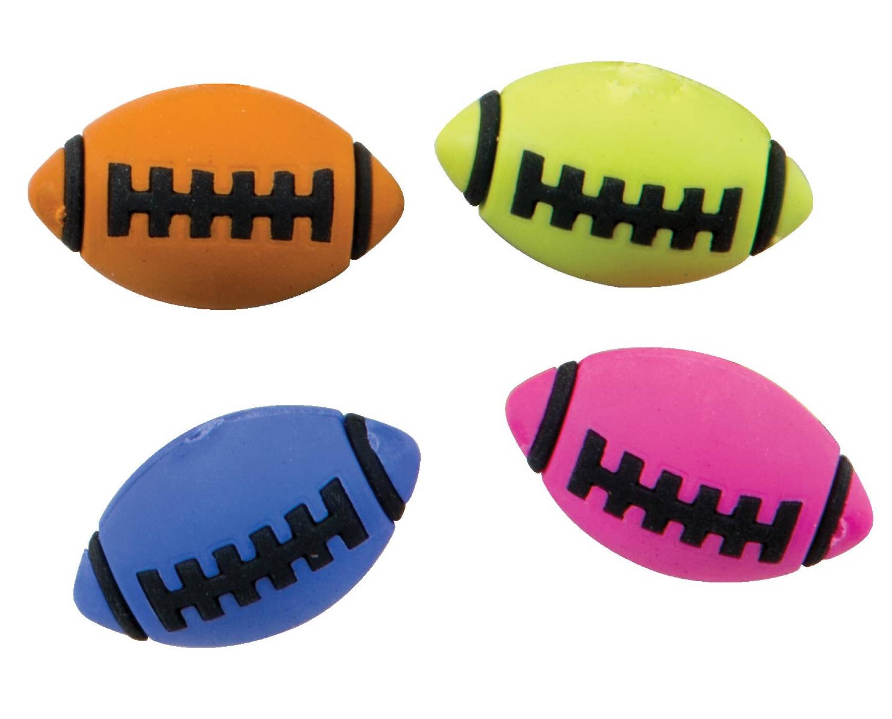 4 Pack - Football Erasers