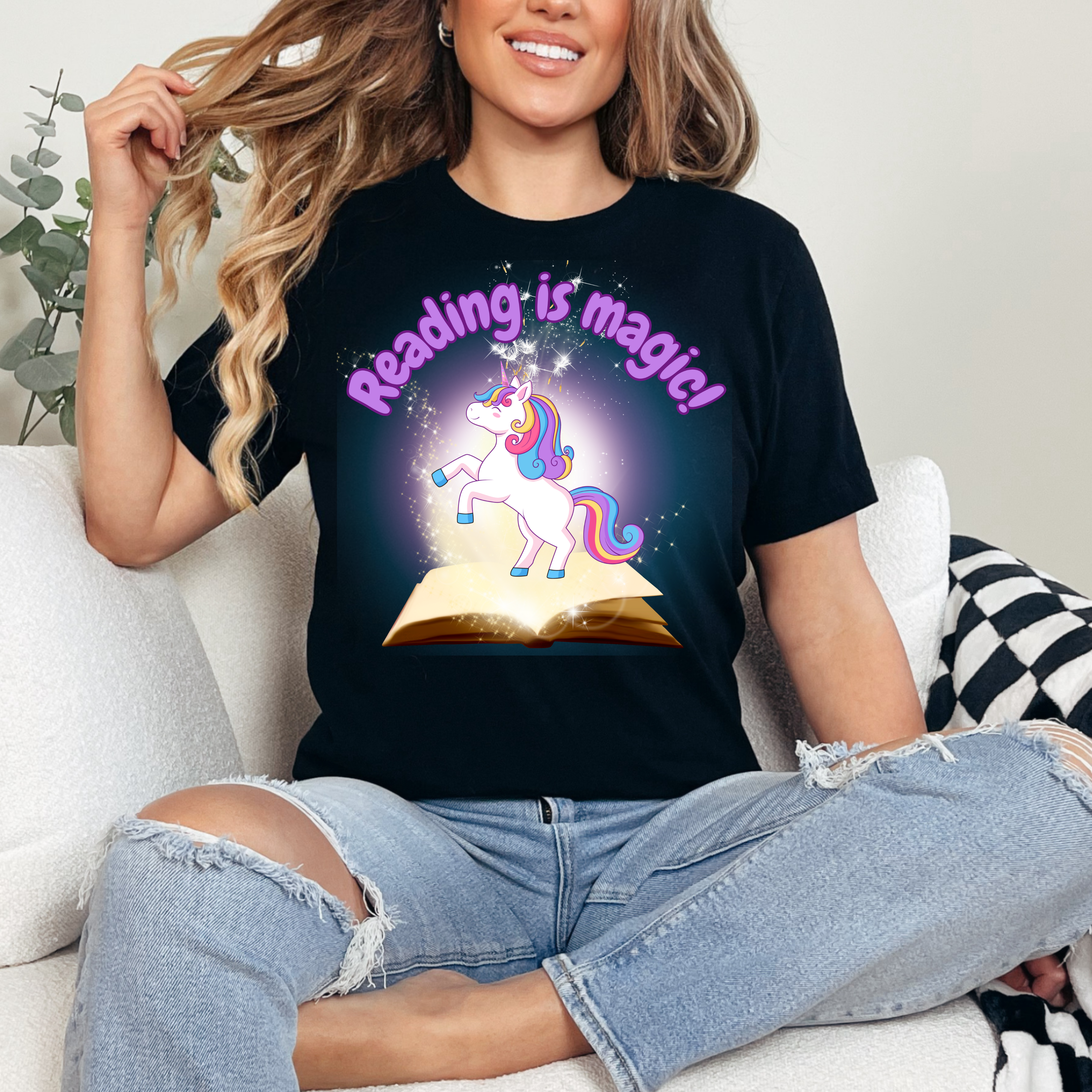 Book Week - Purple Unicorn Teacher T-shirt