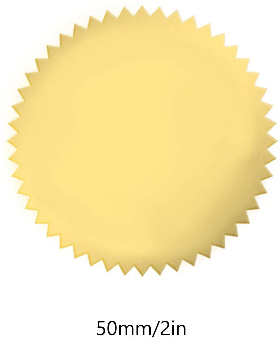 Gold Foil Embossed EXCELLENCE 2 Stickers