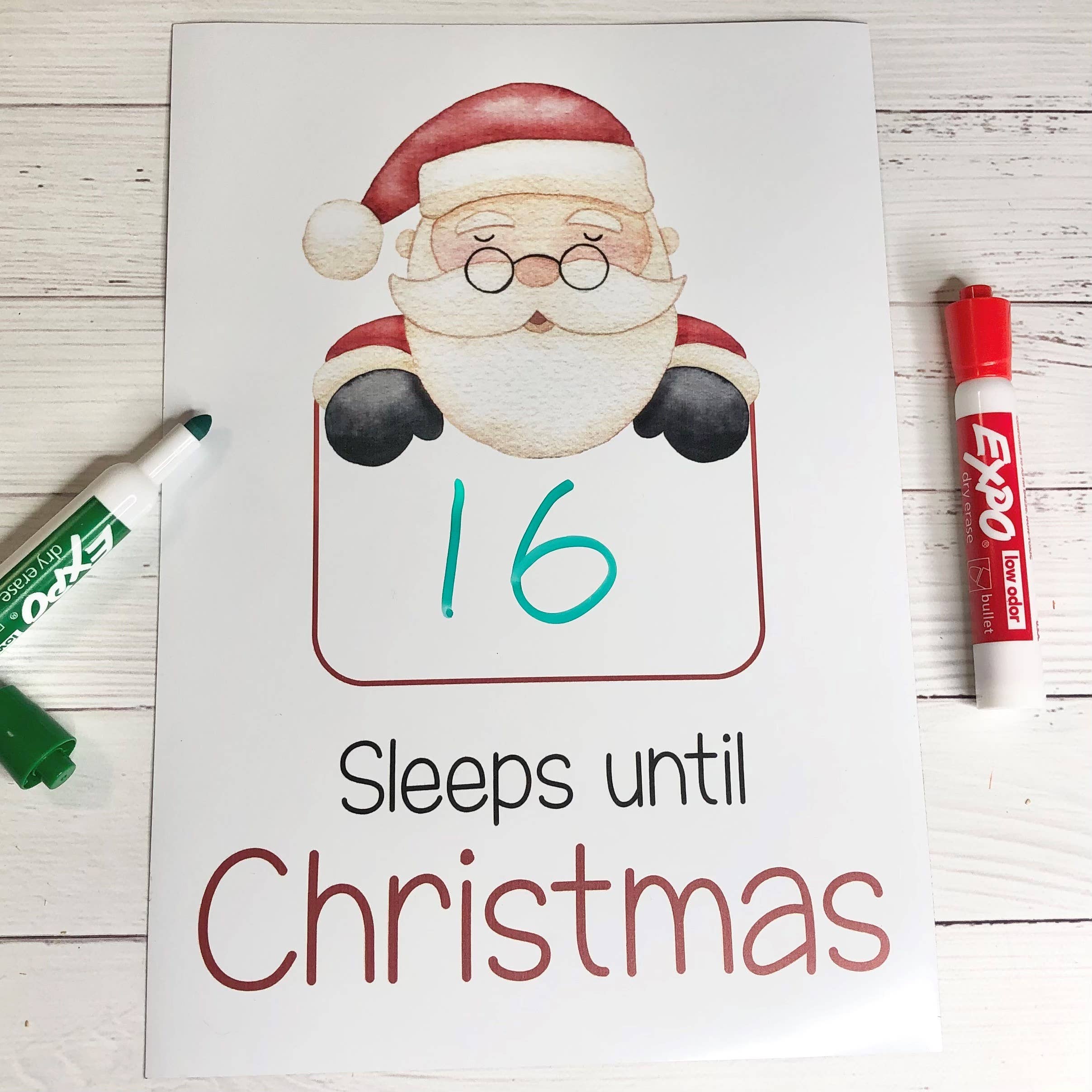 Christmas Countdown Whiteboard Magnet