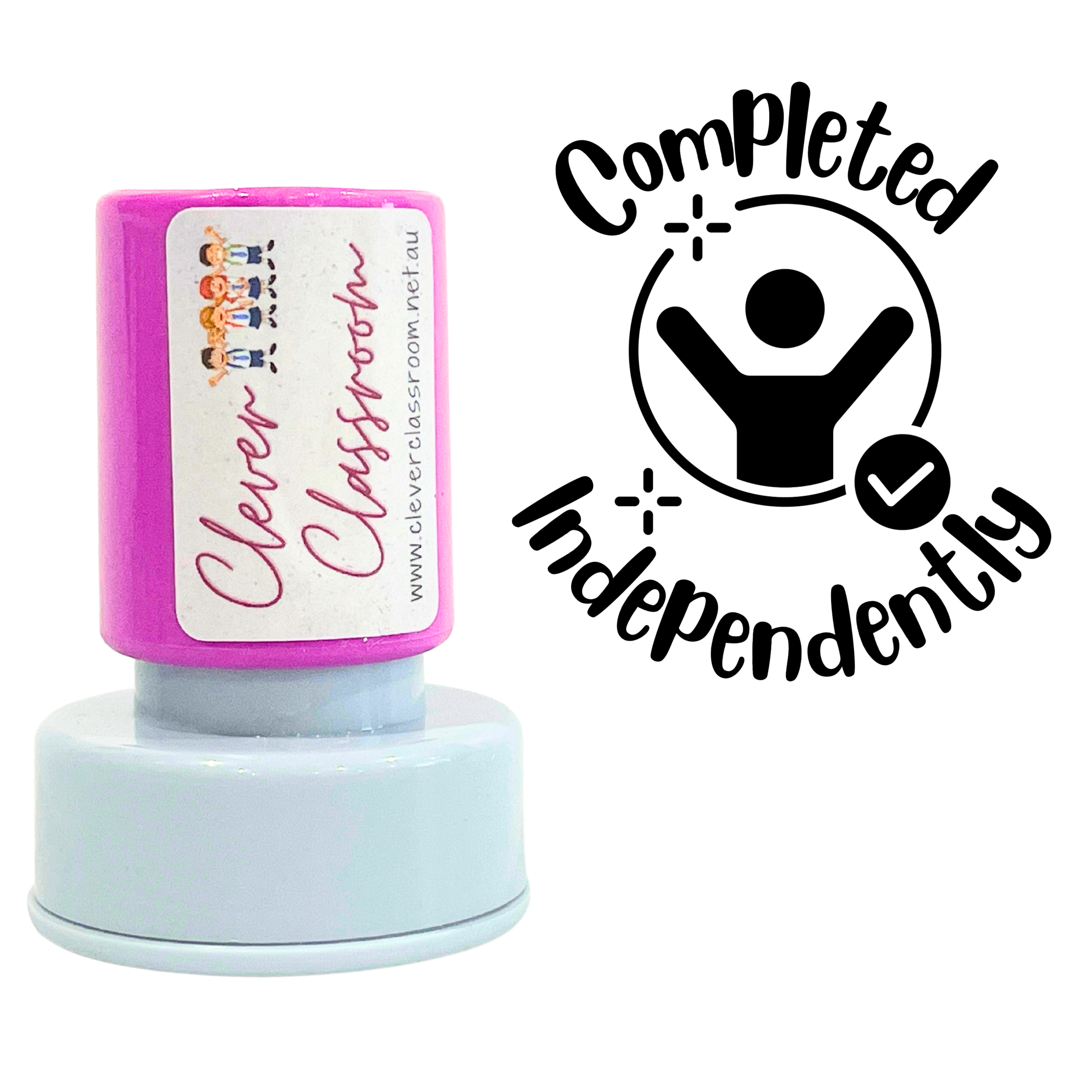 Completed Independently Stamp 30mm round