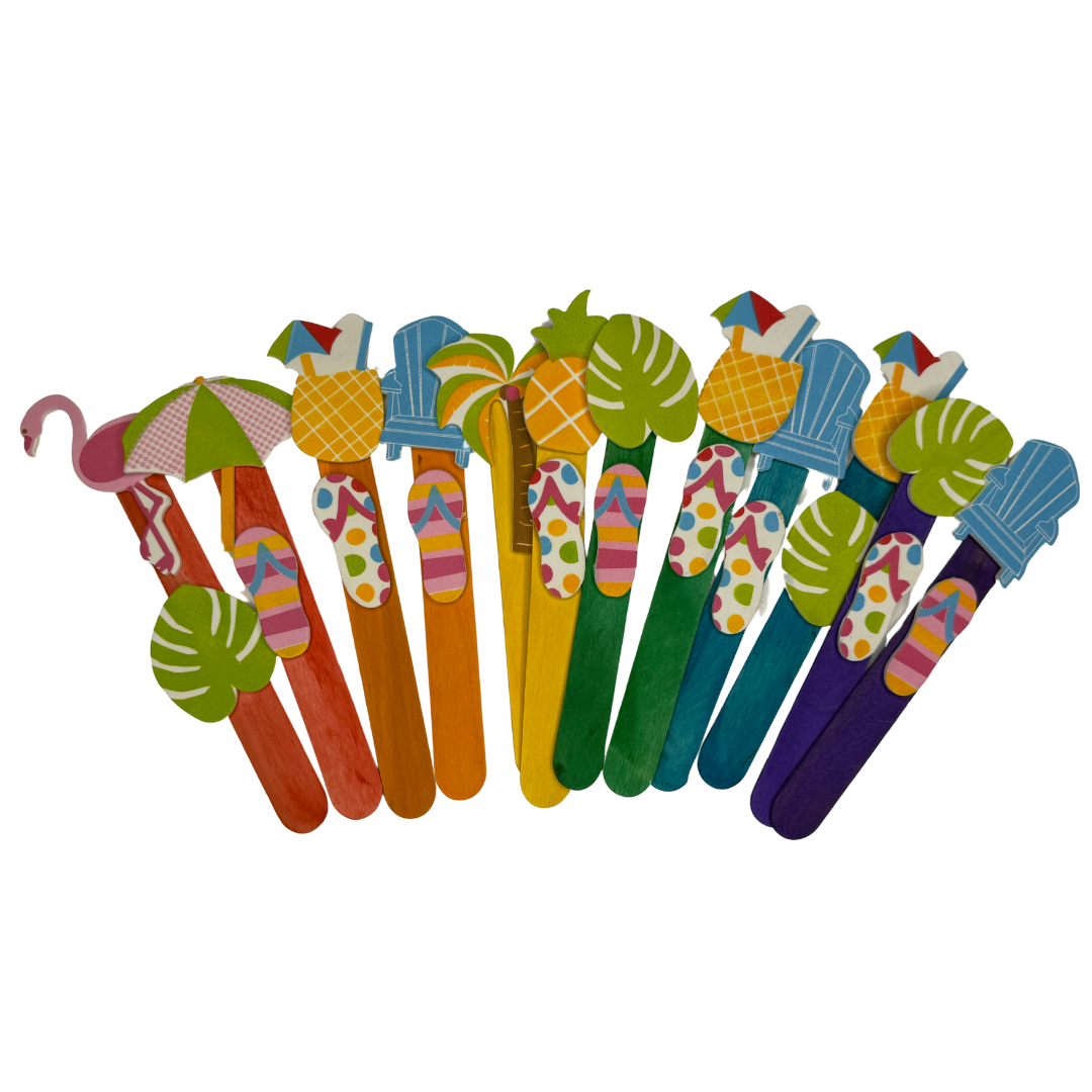 At the Beach - Finger Spacer Sticks 12 Pack