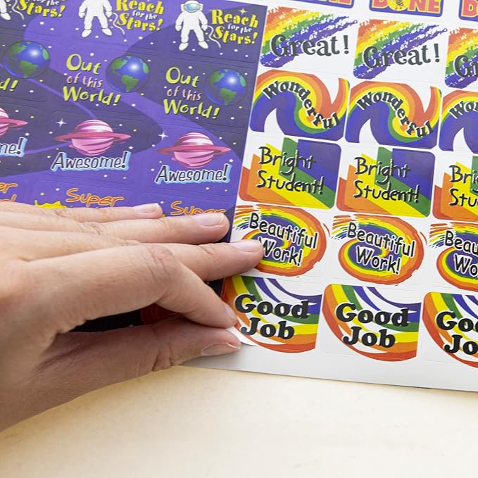 Jumbo Teacher Pack Reward Stickers Book - Over 700