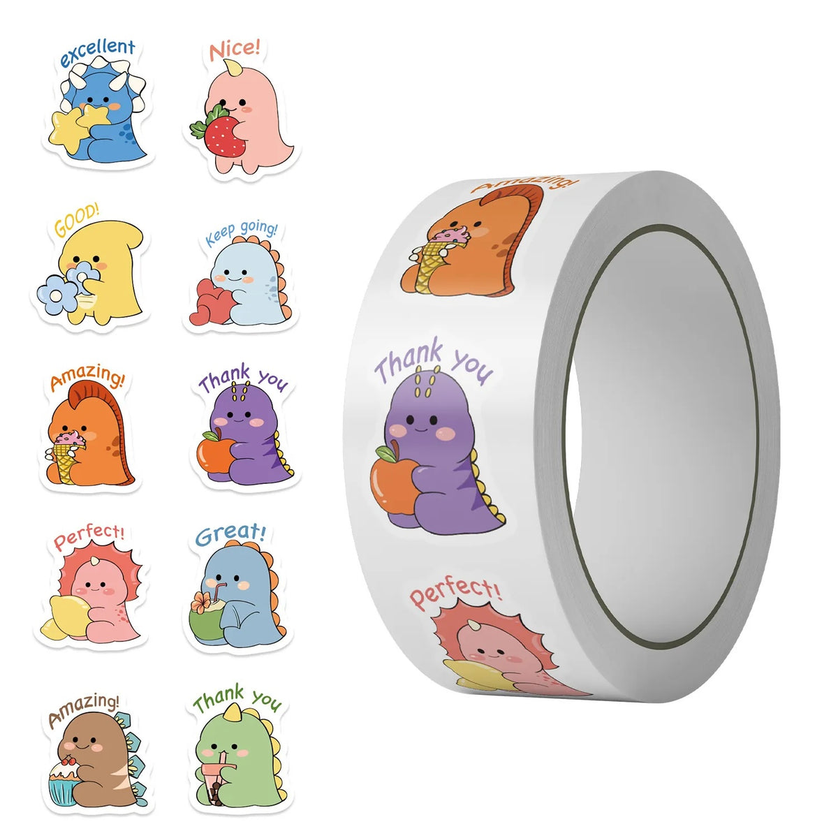 Amazing Cuties Stickers 500 on a roll