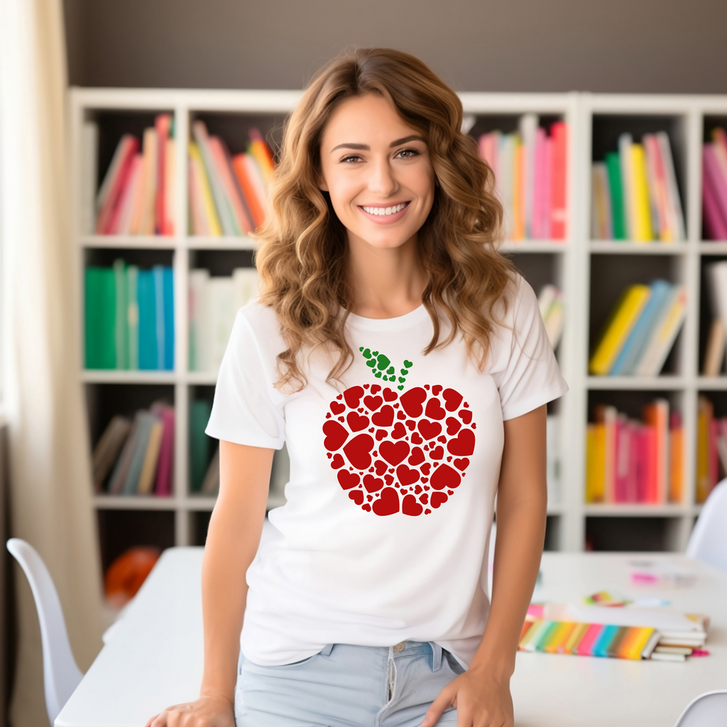 Apple Love Teacher T-shirt