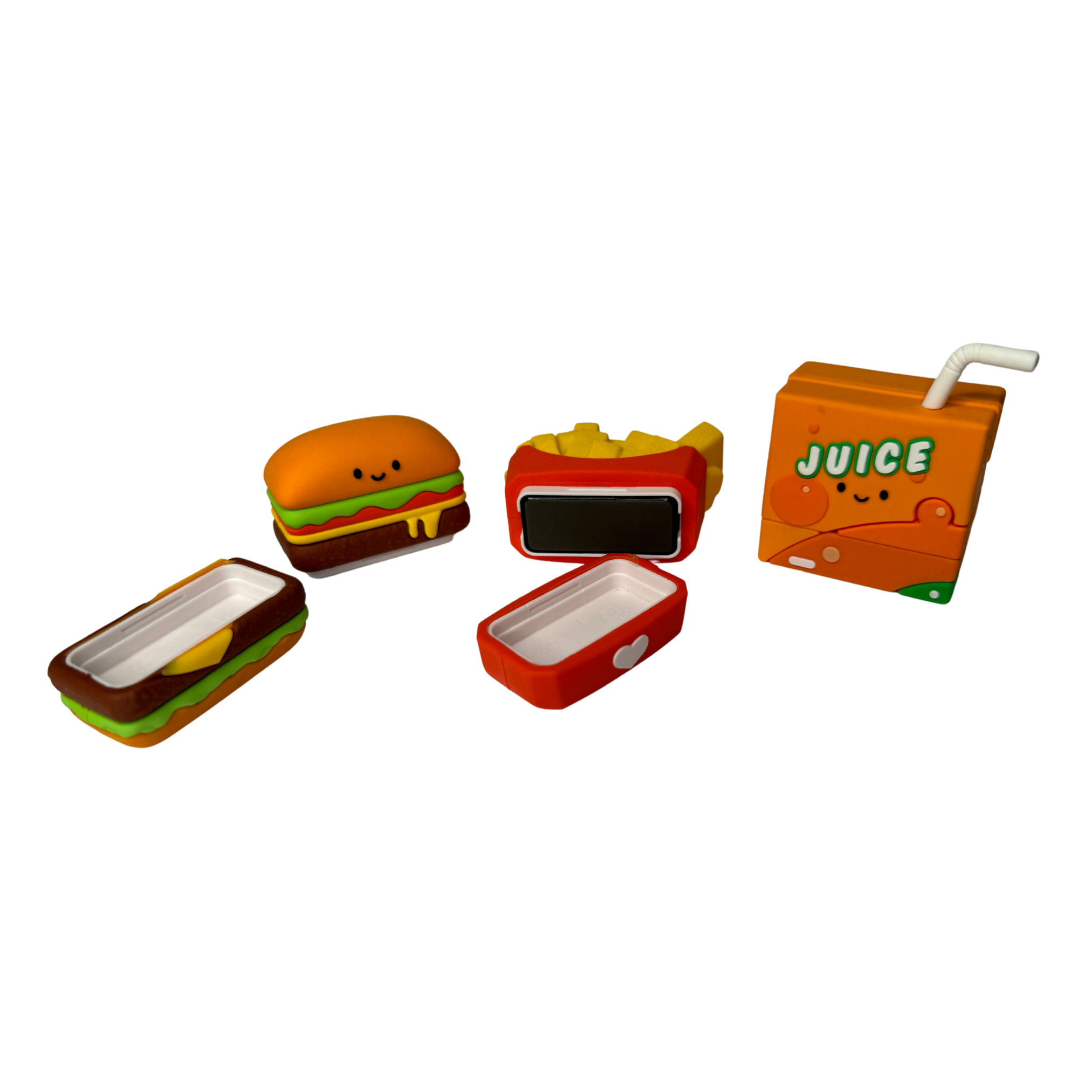 Fast Feedback Collection Fast Food Personalised Stamp Set - 3 x Teacher Stamps 40mm x 15mm