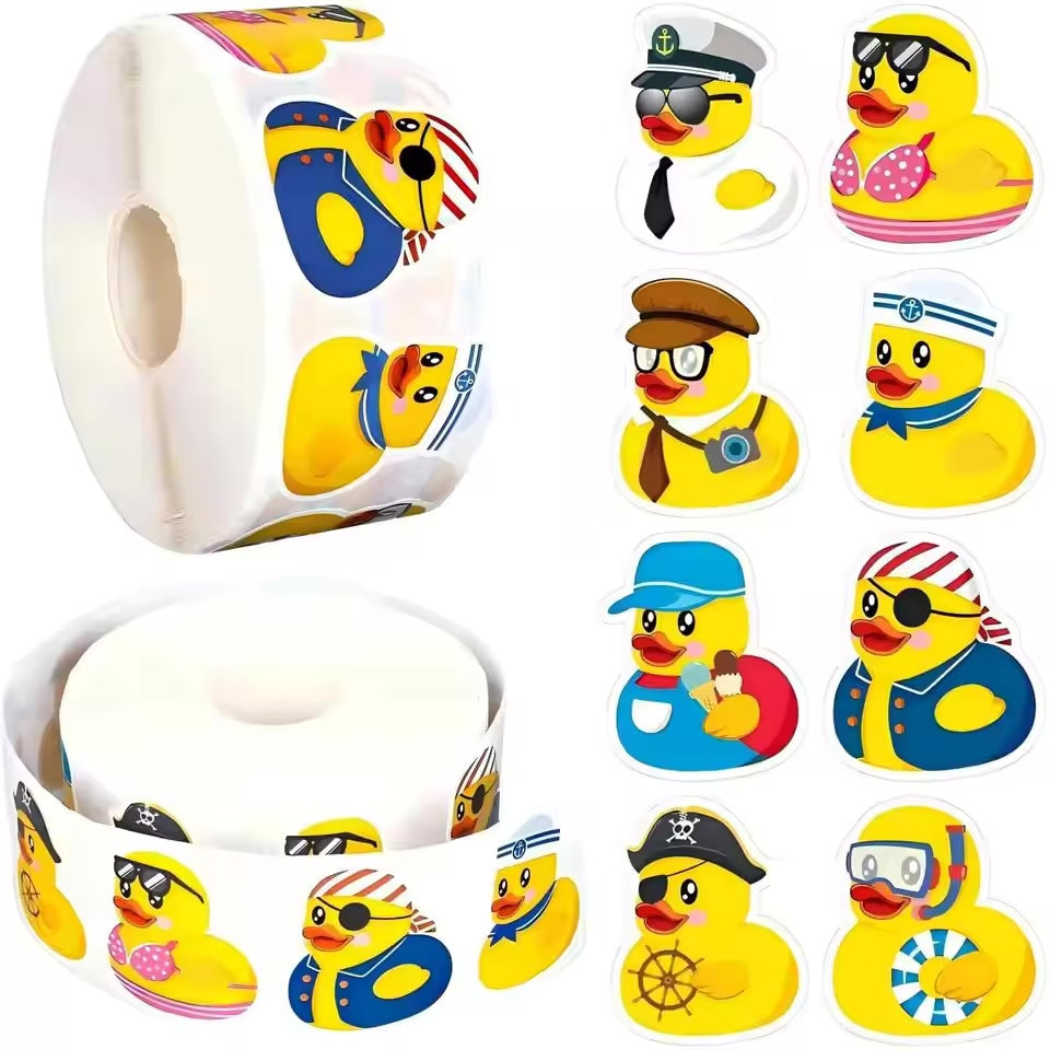 Duckies Stickers 500 on a roll