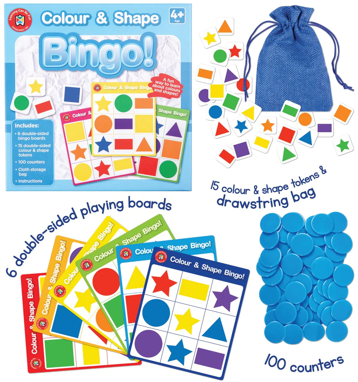 Colour and Shape Bingo