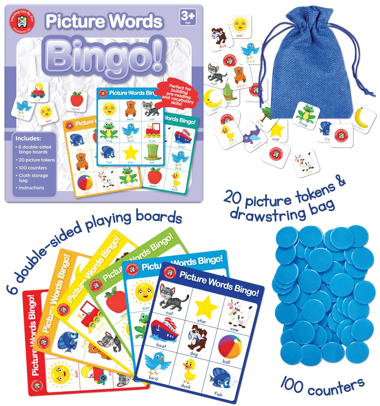 Picture Words Bingo