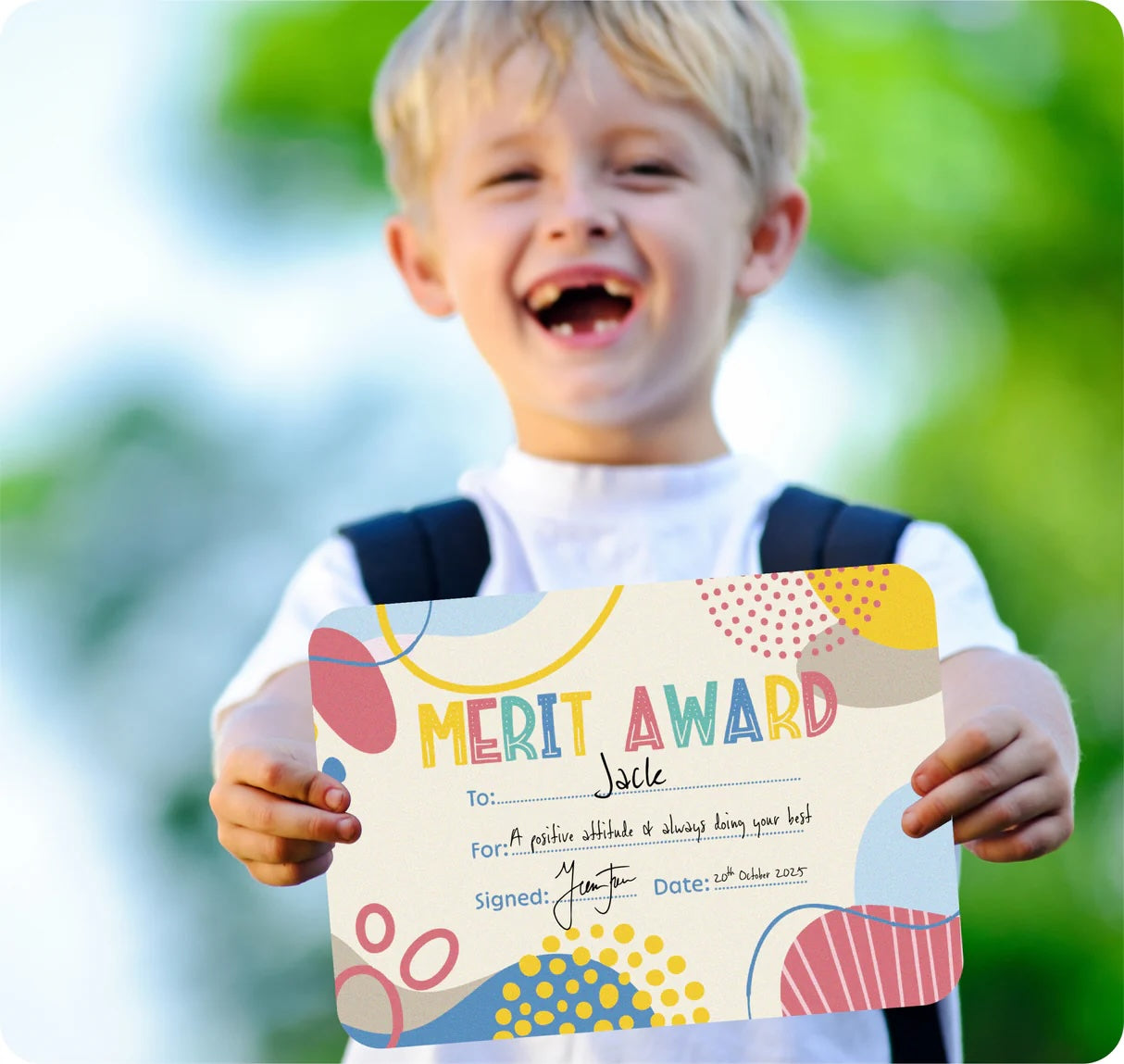 Growing Minds Merit Award Certificates