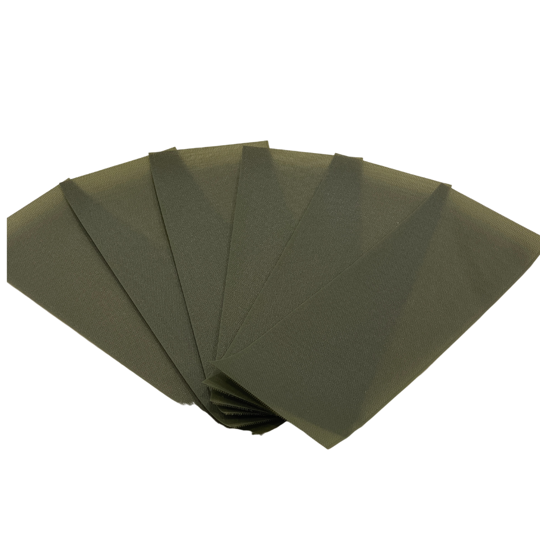 6 Velcro Strips All Khaki/Olive Green - Clever Strips Classroom Place Markers