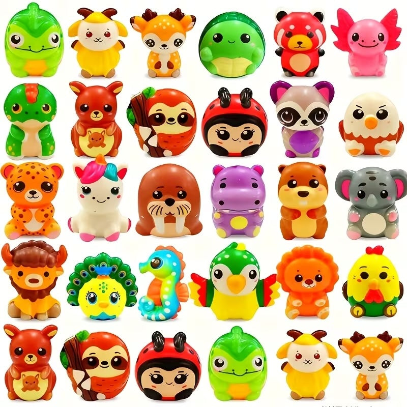 24 Mini Animal Squishies