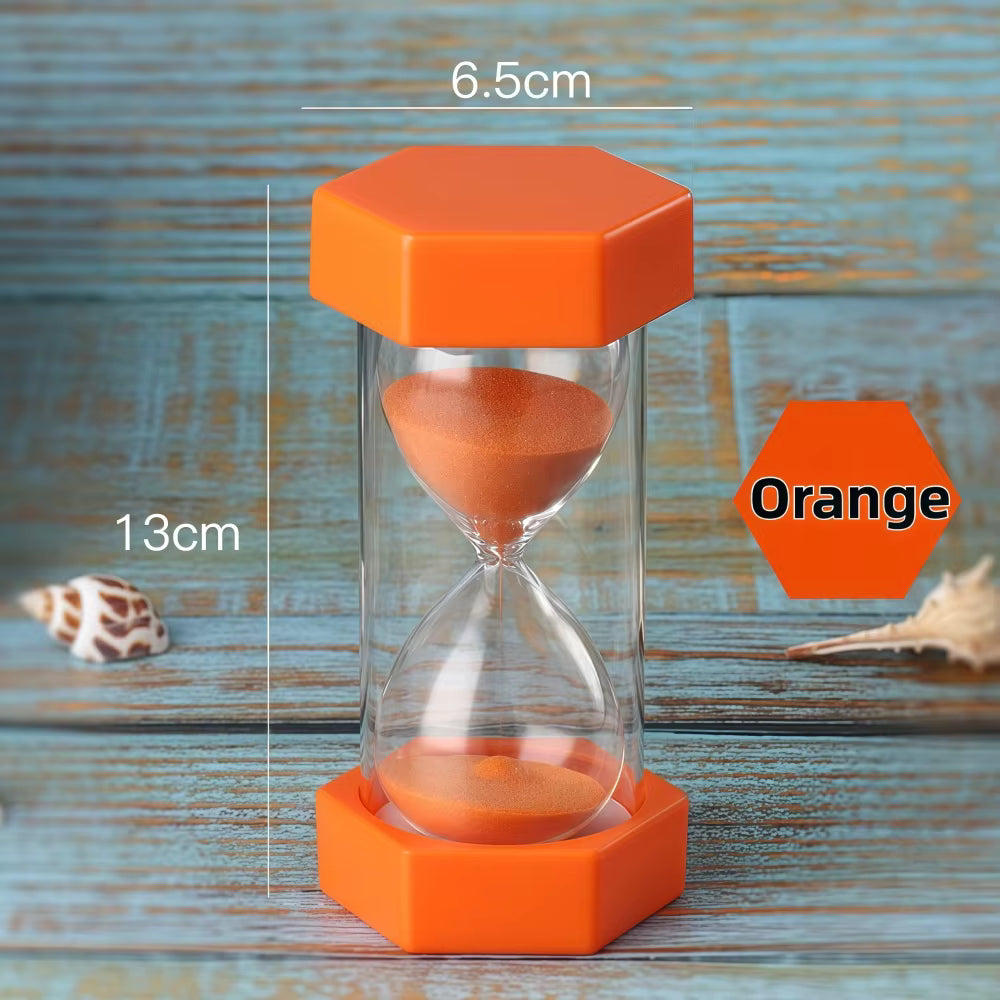 NEW Set of 6 Large Sand Timers - 1 min, 2 min, 3 min, 5 min, 10 min, 15 min