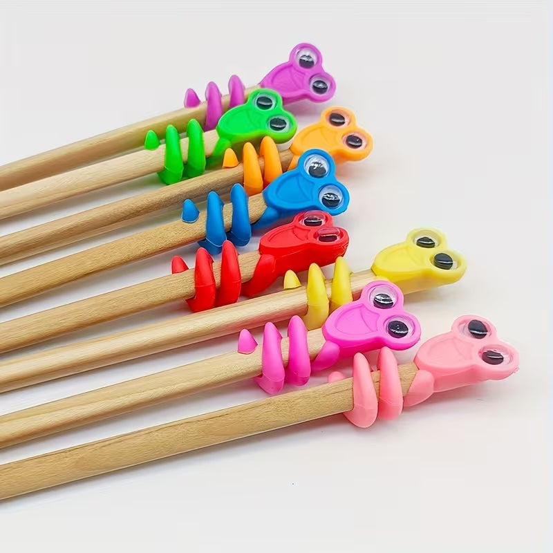 NEW! 10 Pack Colourful Funny Face Pencil Toppers Mixed Pack