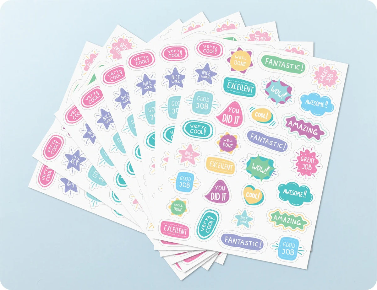 Pastel Pop of Praise Merit Sticker Book