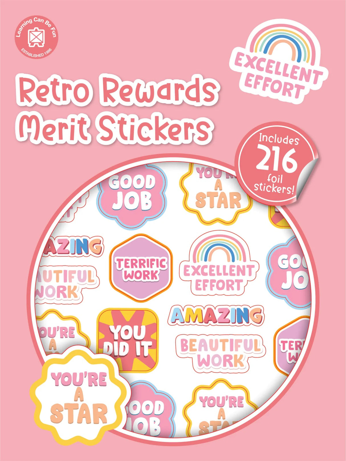 Retro Rewards Merit Sticker Book
