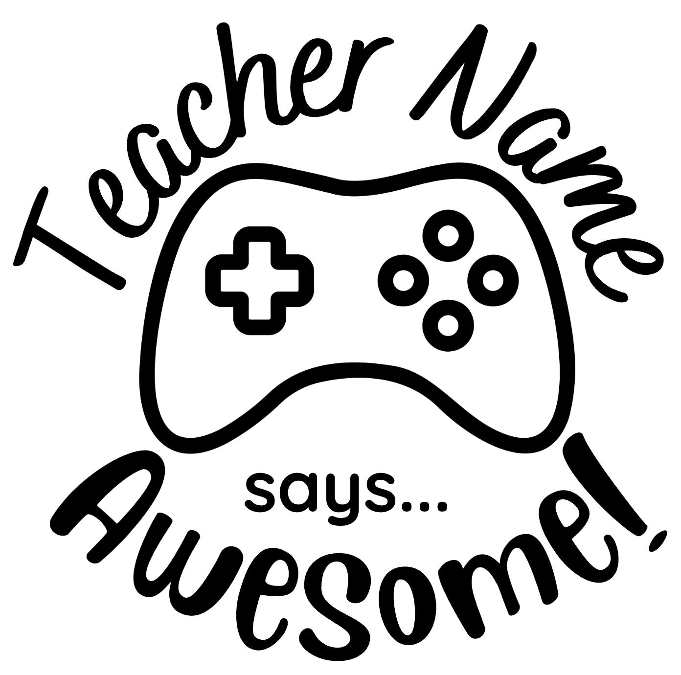 Goals Stamp Set - 3 x Teacher Stamps 30mm