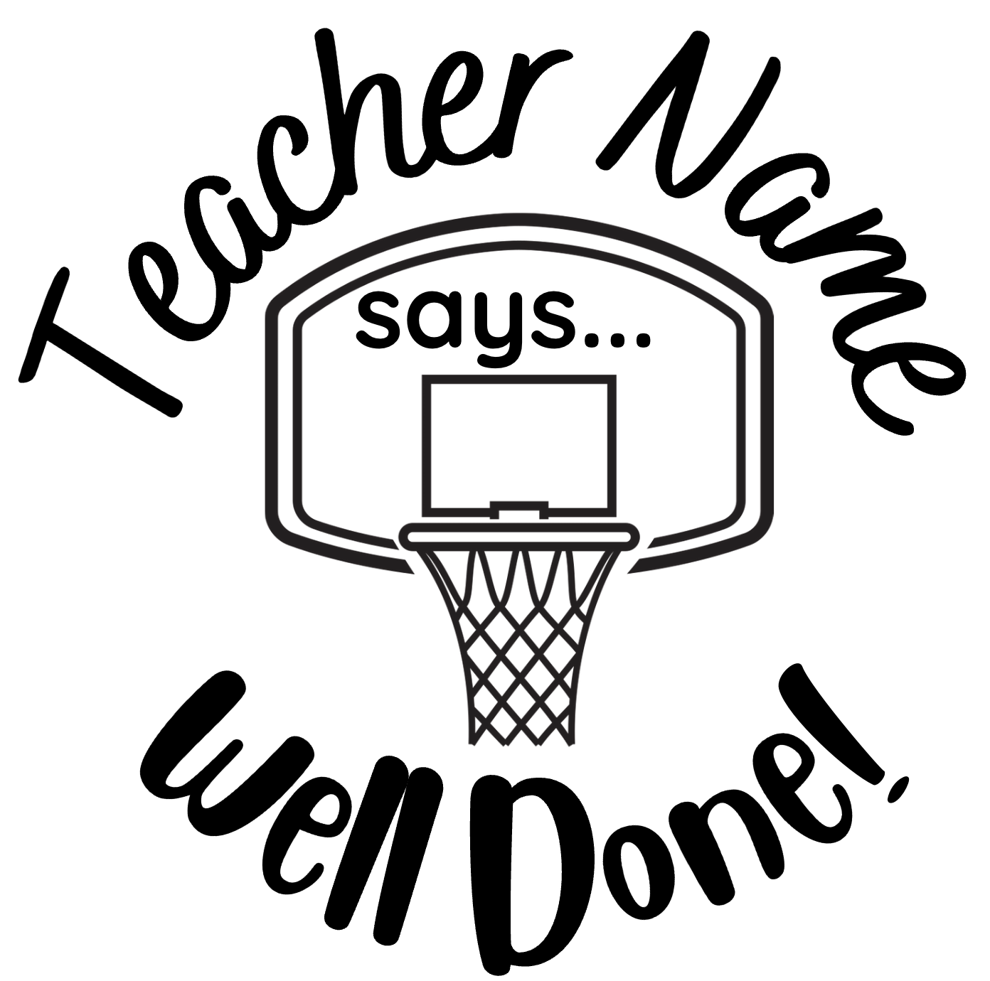 Goals Stamp Set - 3 x Teacher Stamps 30mm