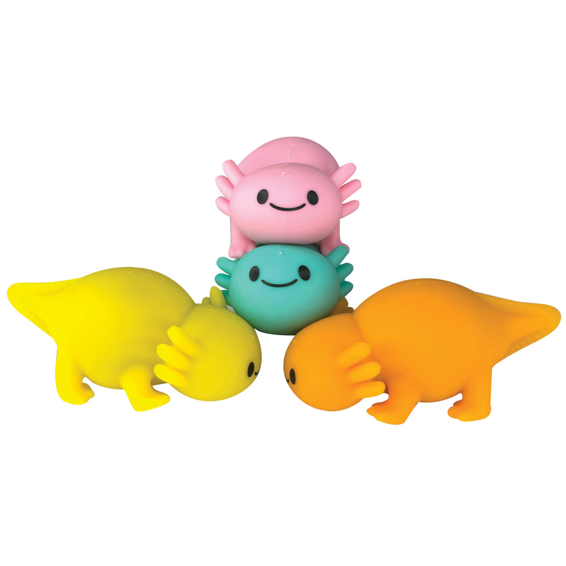 4 Pack - Sand O Lolyl Axolotyl squishy toys