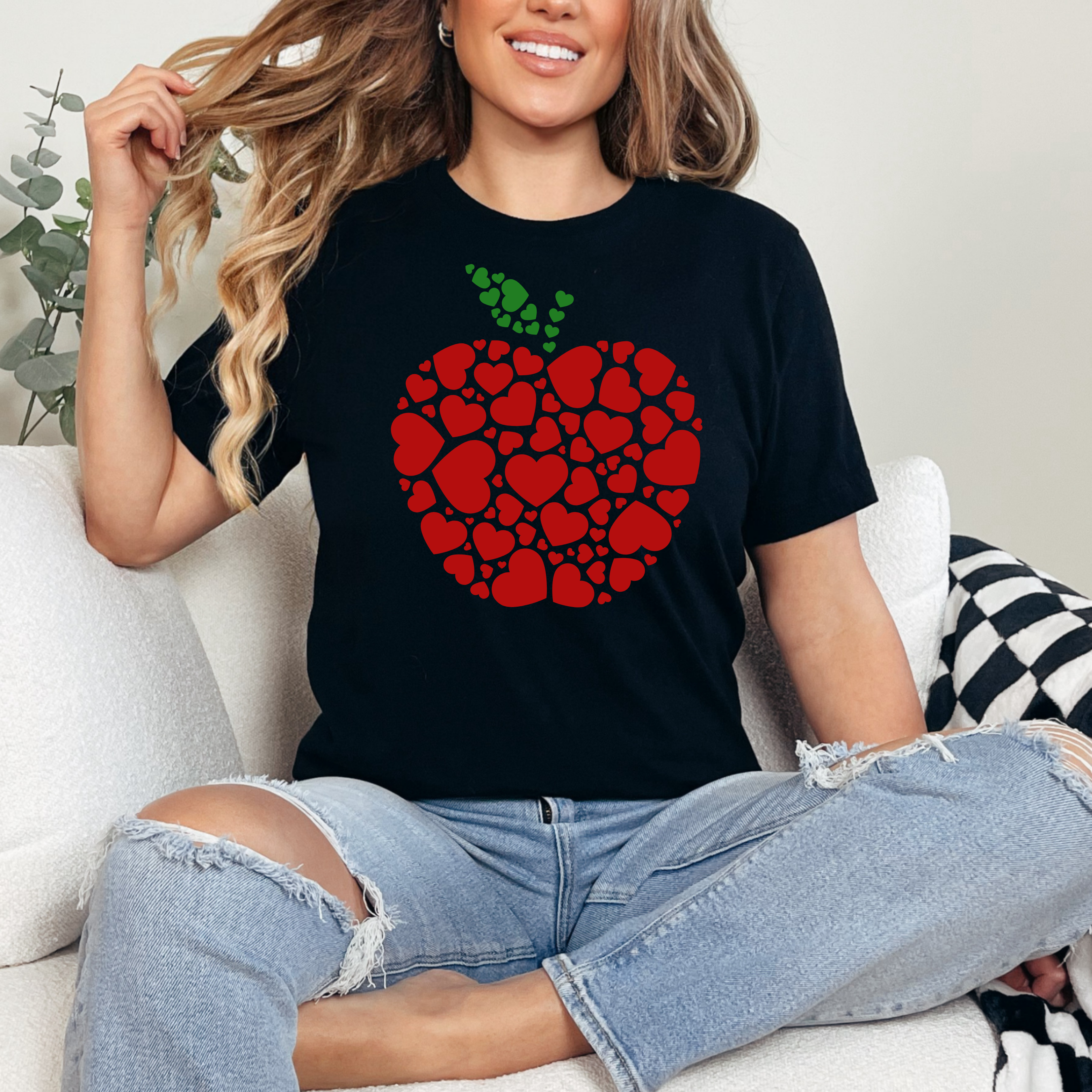 Apple Love Teacher T-shirt