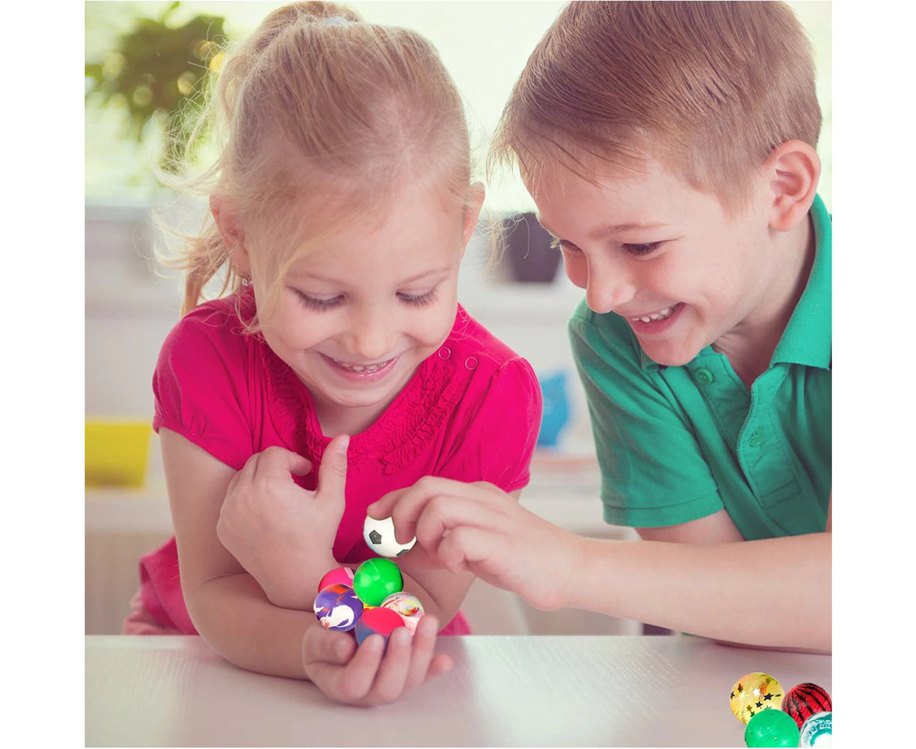 Mixed Medium Bouncy Balls 30mm