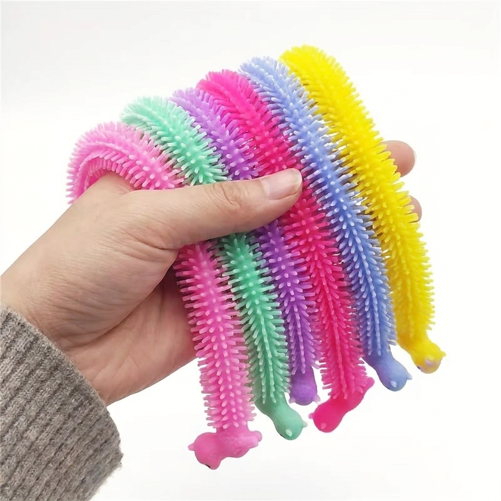 6 Pack Stretchy Pastel Sensory Jelly Toys