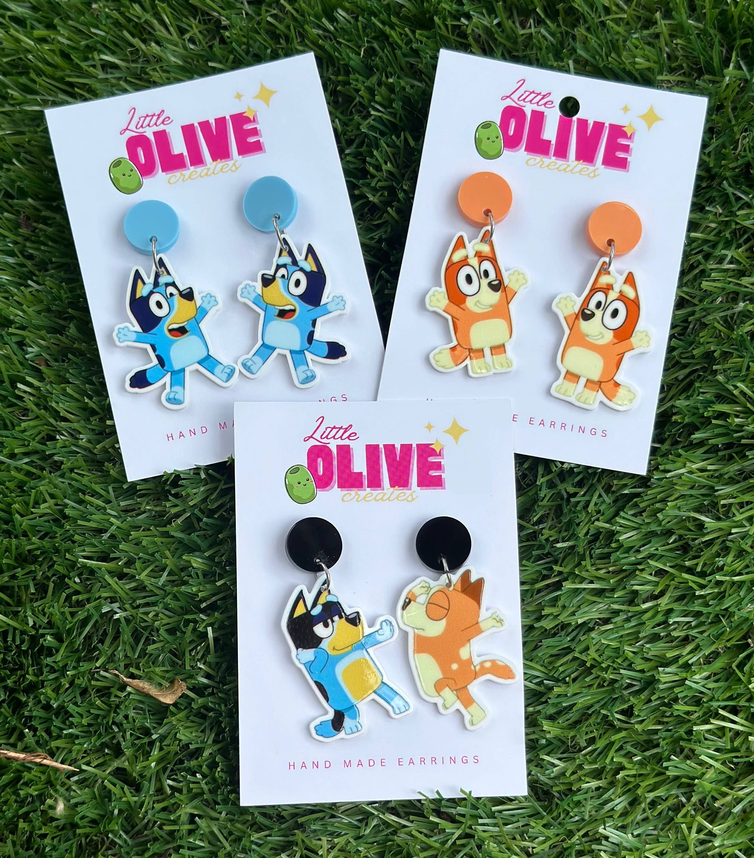 Bluey Dangle Earrings