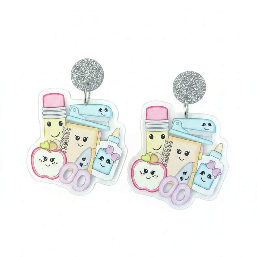 Pair of earrings on a &