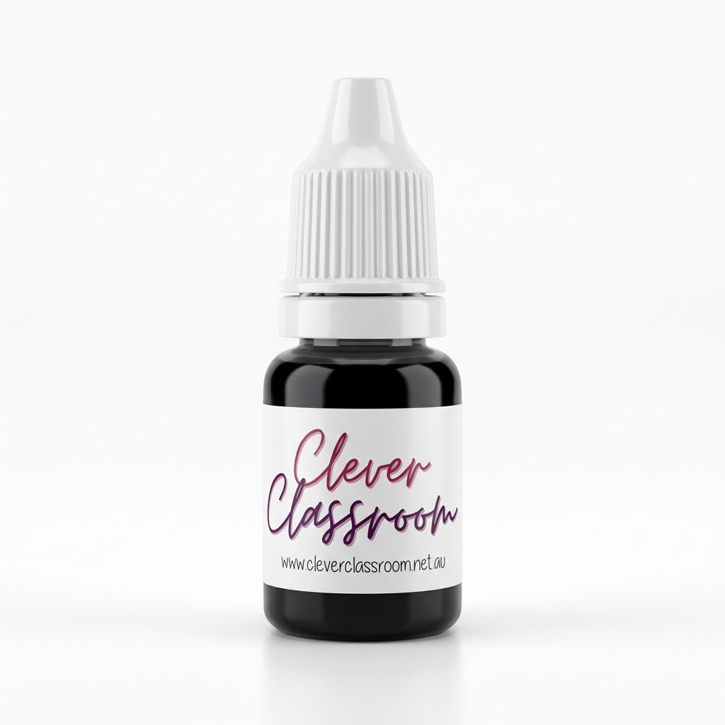 10mL oil-based ink for pre-inked stamps.