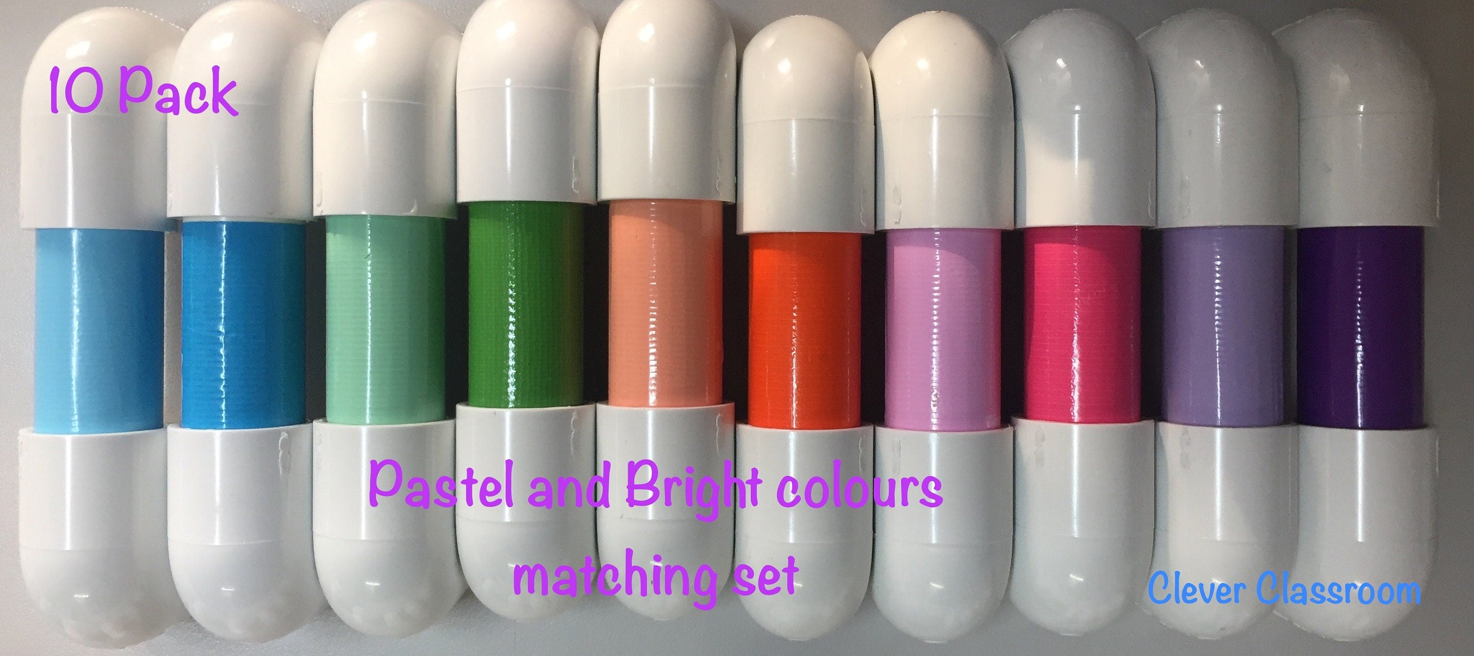 20 Pack Assorted  Colours Whisper Phones - Phonic Phones - Reading Phones VCOP Classroom Resource  fun at home