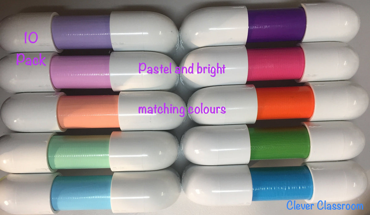 20 Pack Assorted Colours Whisper Phones - Phonic Phones - Reading Phones VCOP Classroom Resource fun at home