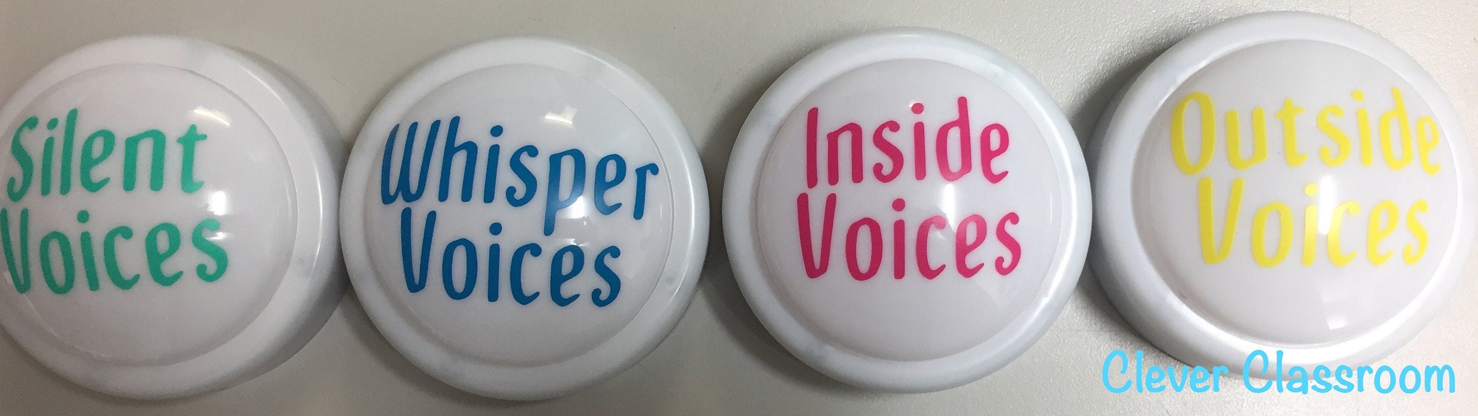 IN STOCK! Voice Level Board Display - Tap / Touch / Push Lights - for classroom use. 140mm