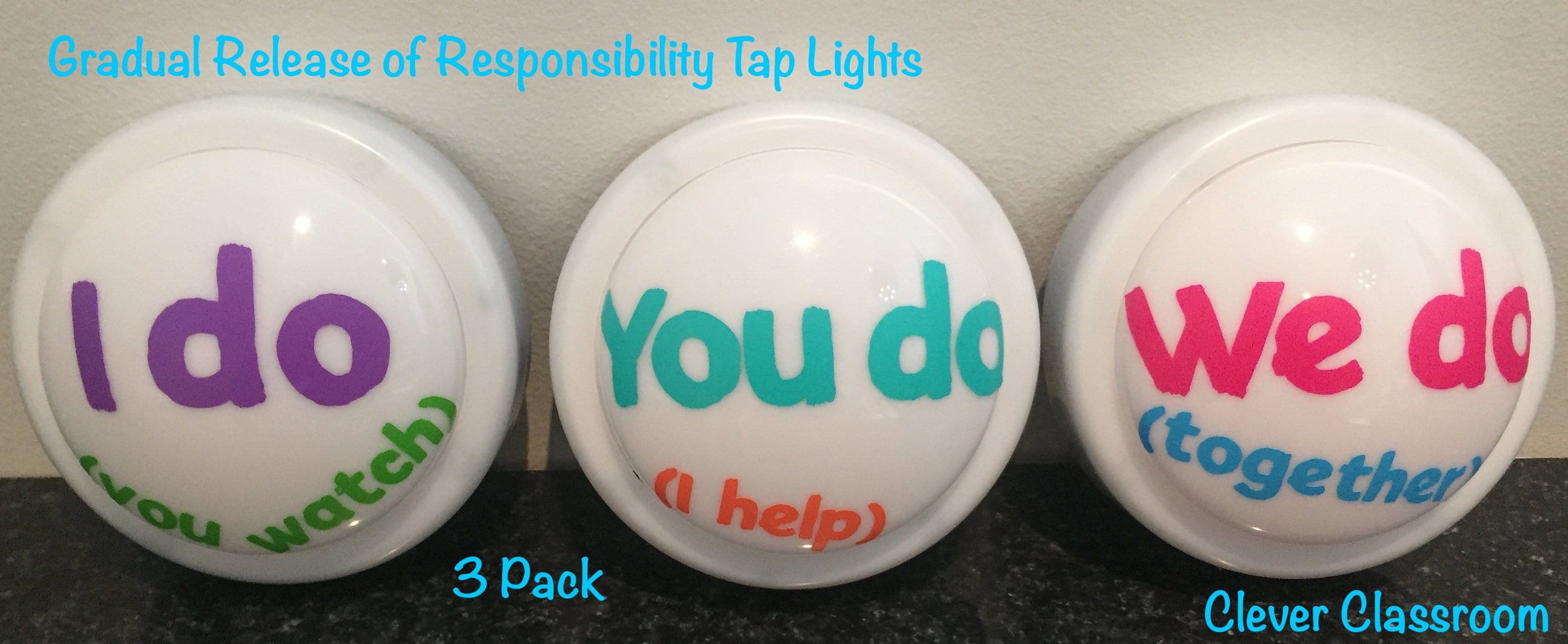 IN STOCK! Gradual Release of Responsibility - Tap / Touch / Push Lights - 140mm