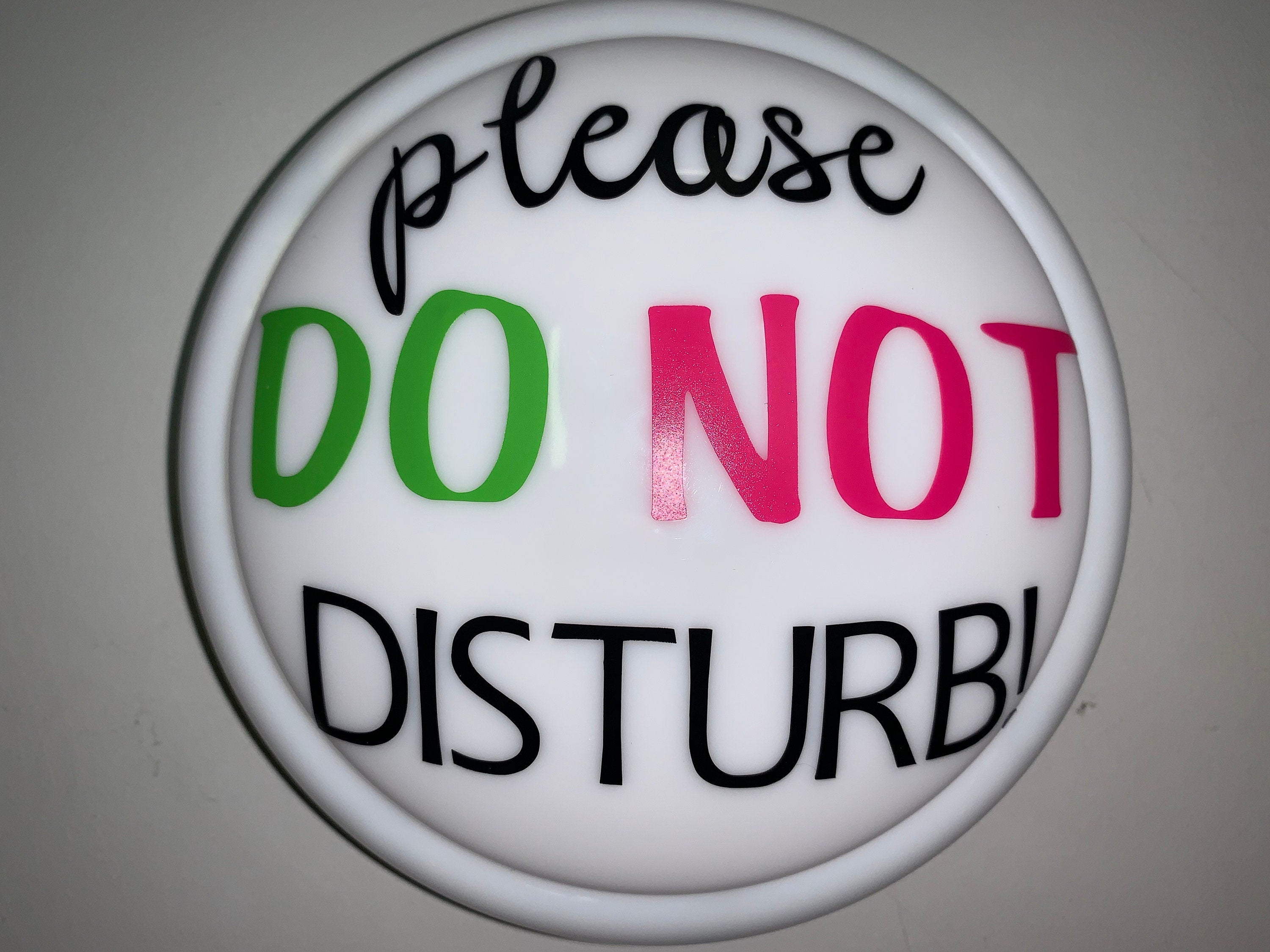 IN STOCK! Multicolour "Do not disturb" - Tap / Touch / Push Lights - for classroom use. 140mm