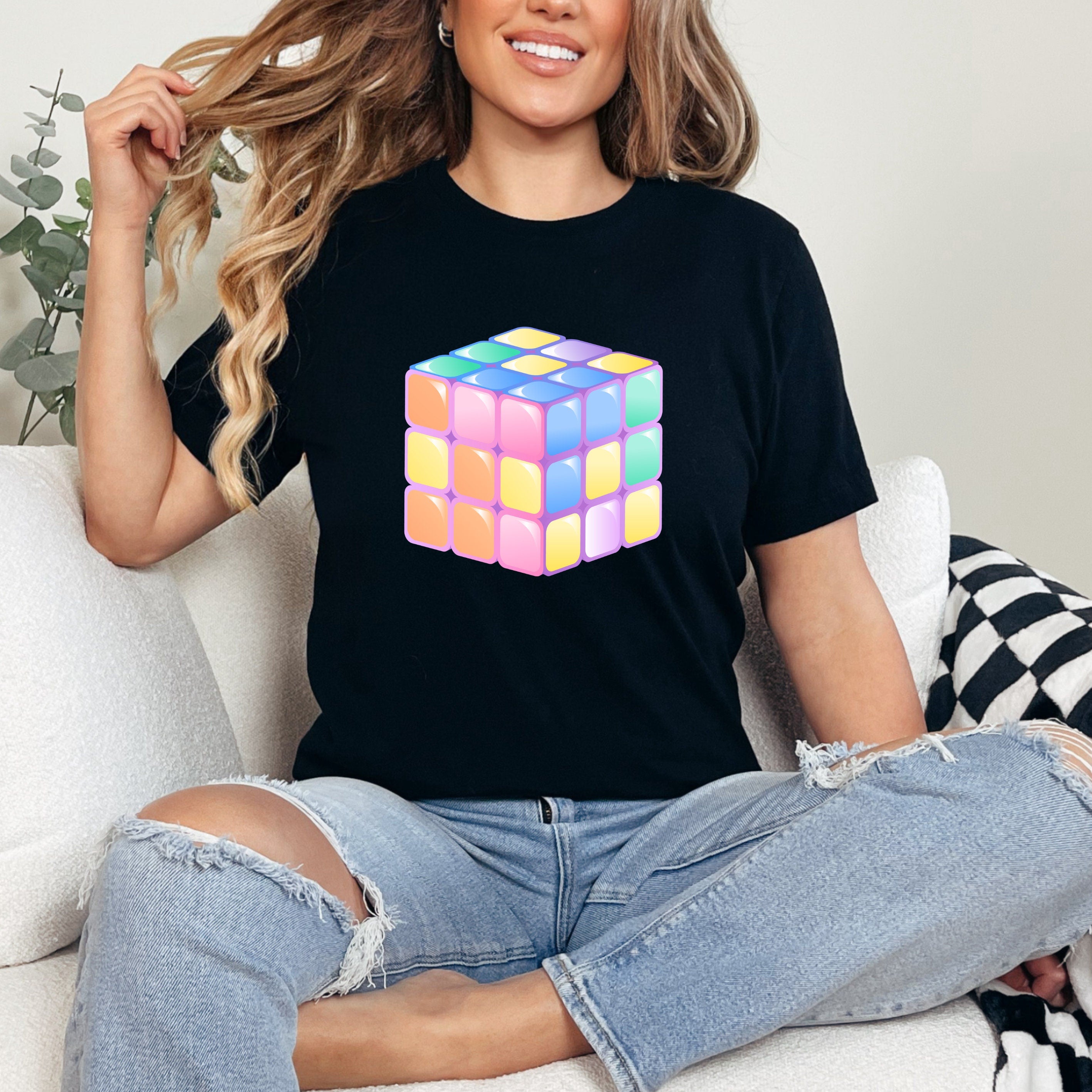 Teacher T-shirt - Maths Day - Pastel Cube