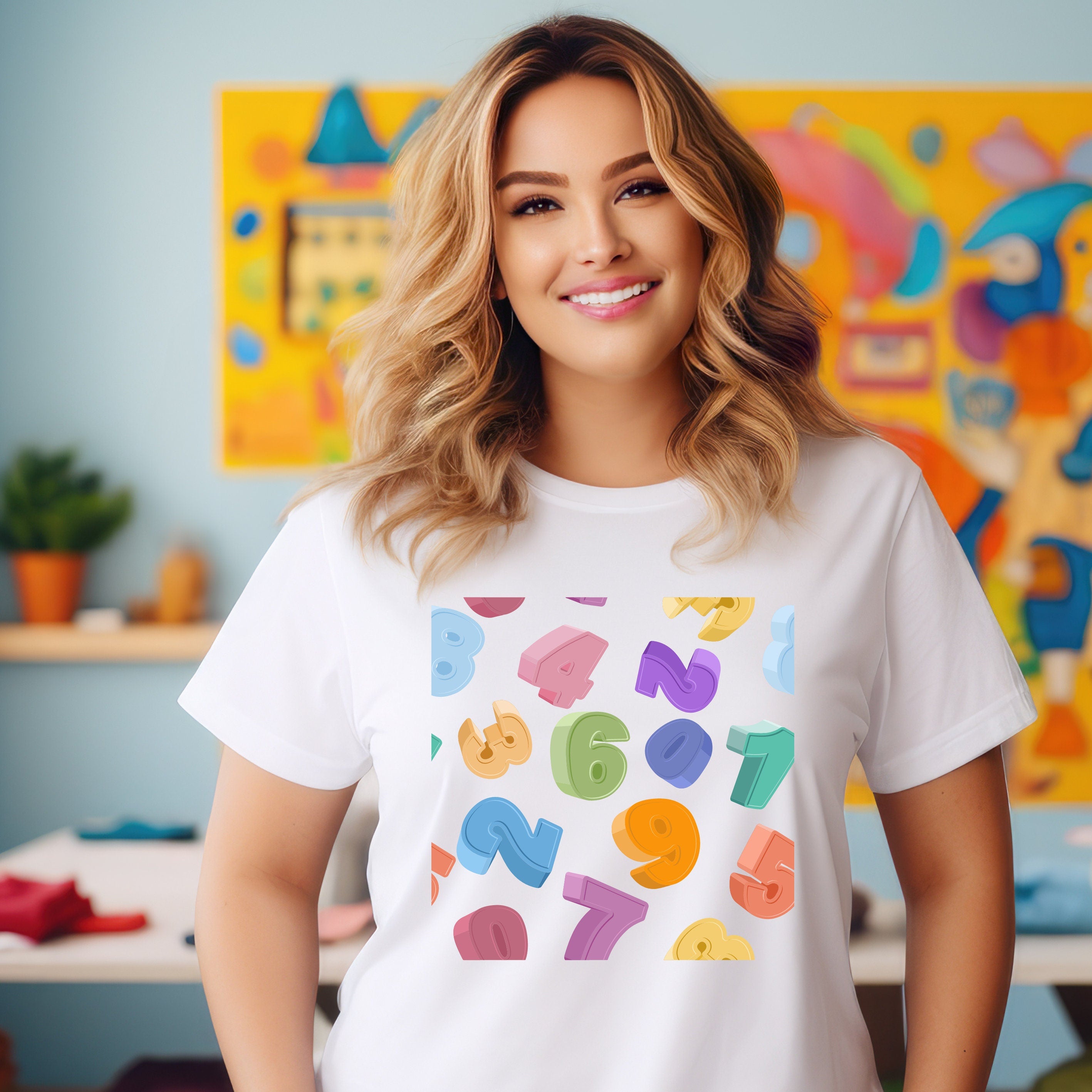 Teacher T-shirt - Maths Day - Large Numbers