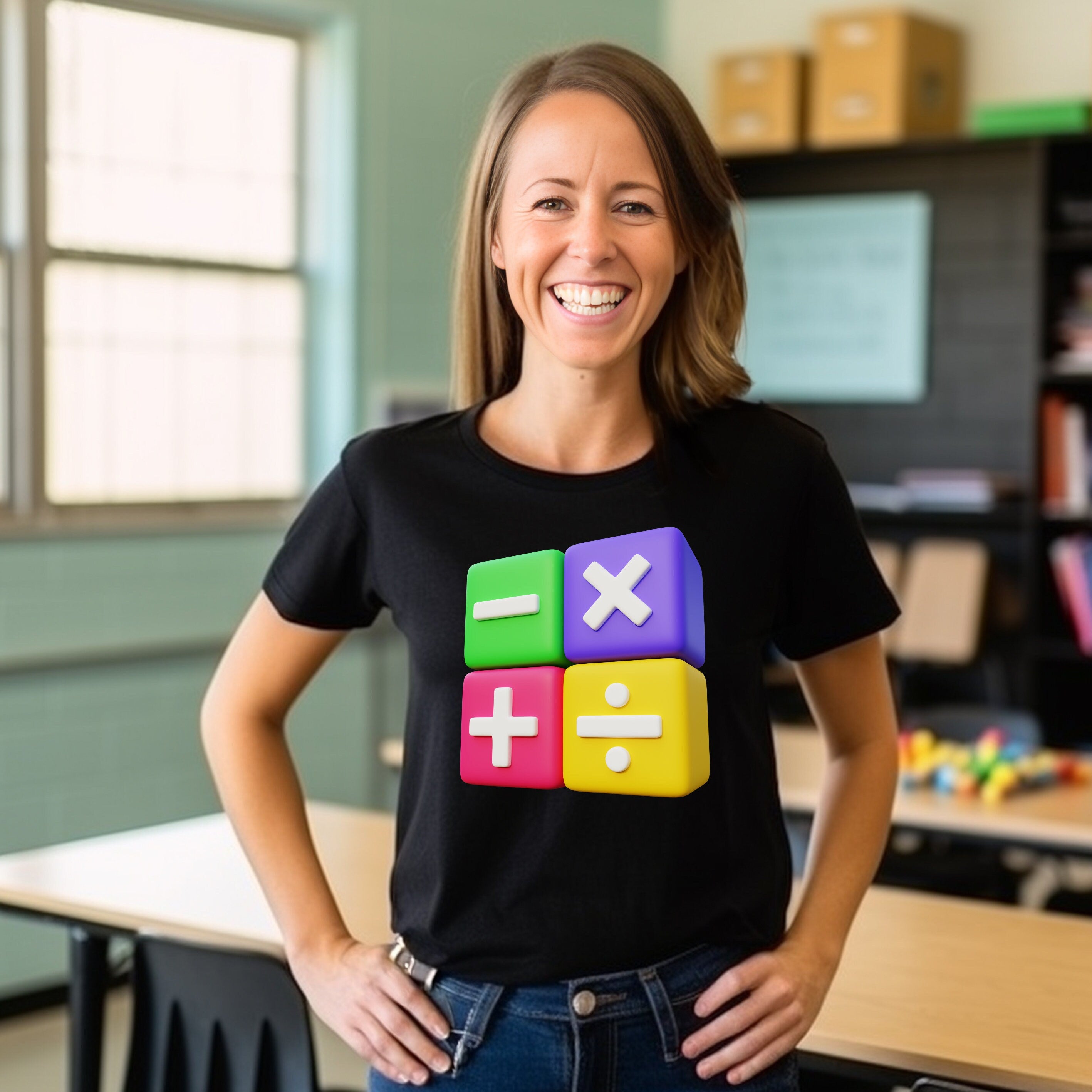 Teacher T-shirt - Maths Day -Operation Cubes