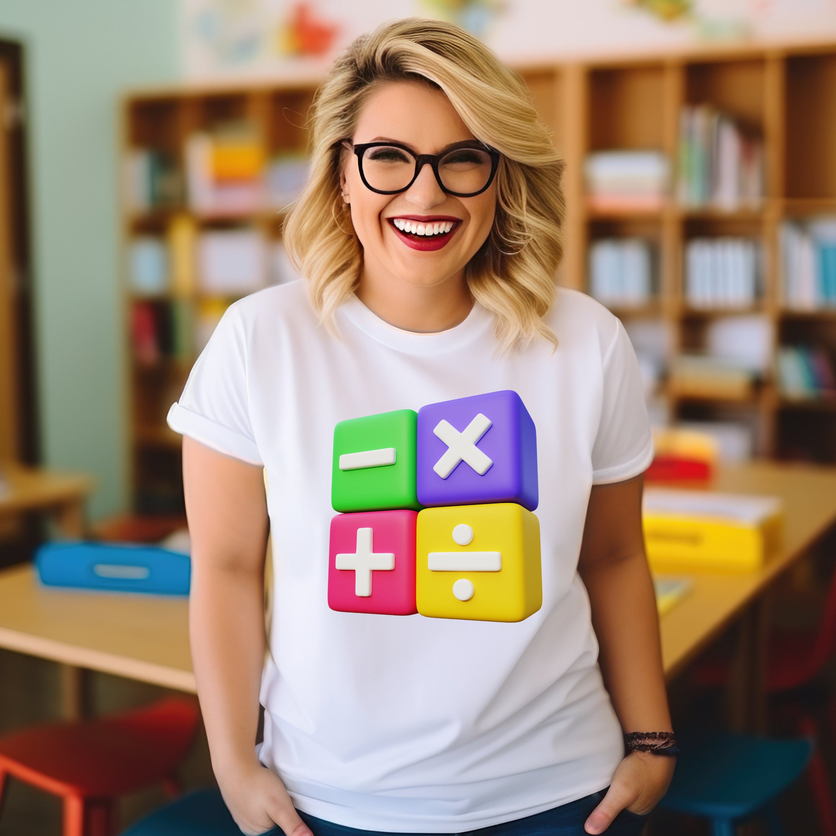 Teacher T-shirt - Maths Day -Operation Cubes