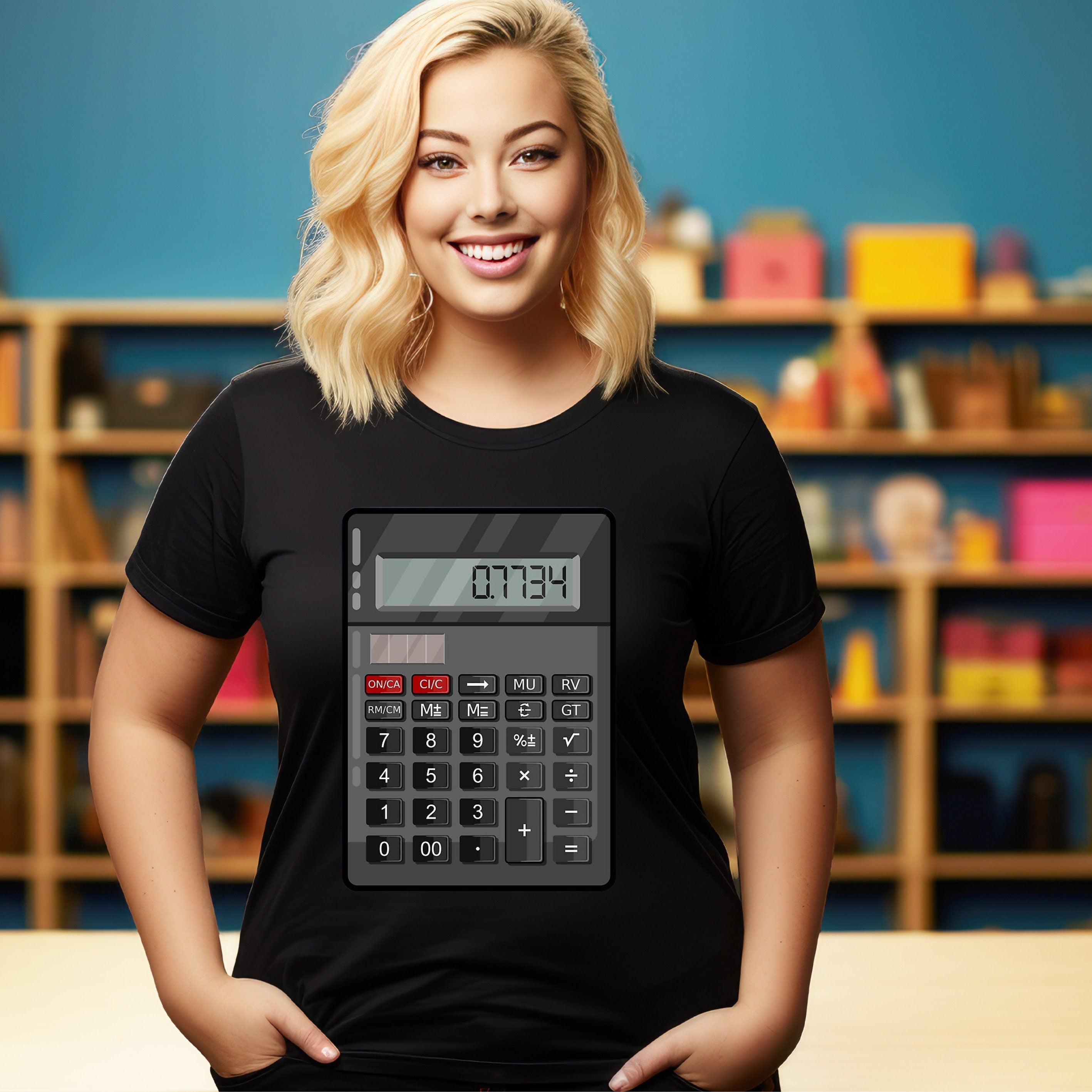 Teacher T-shirt - Maths Day - Hello Calculator