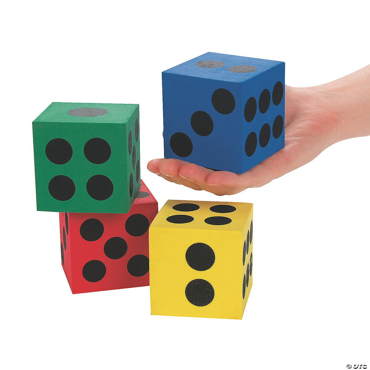 Jumbo Foam Dice 4 Pack