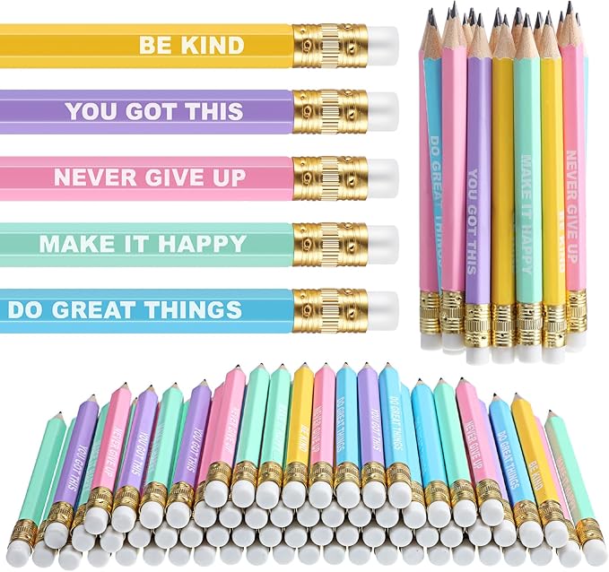 Mini Motivational Pencils