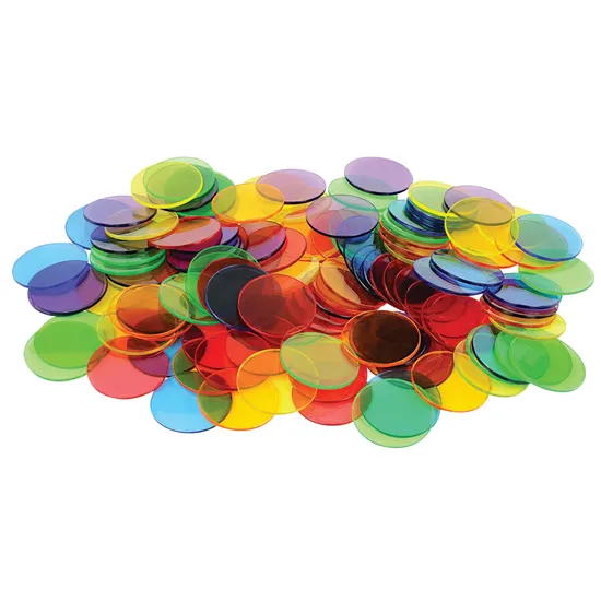 Large Transparent Counters - 3cm