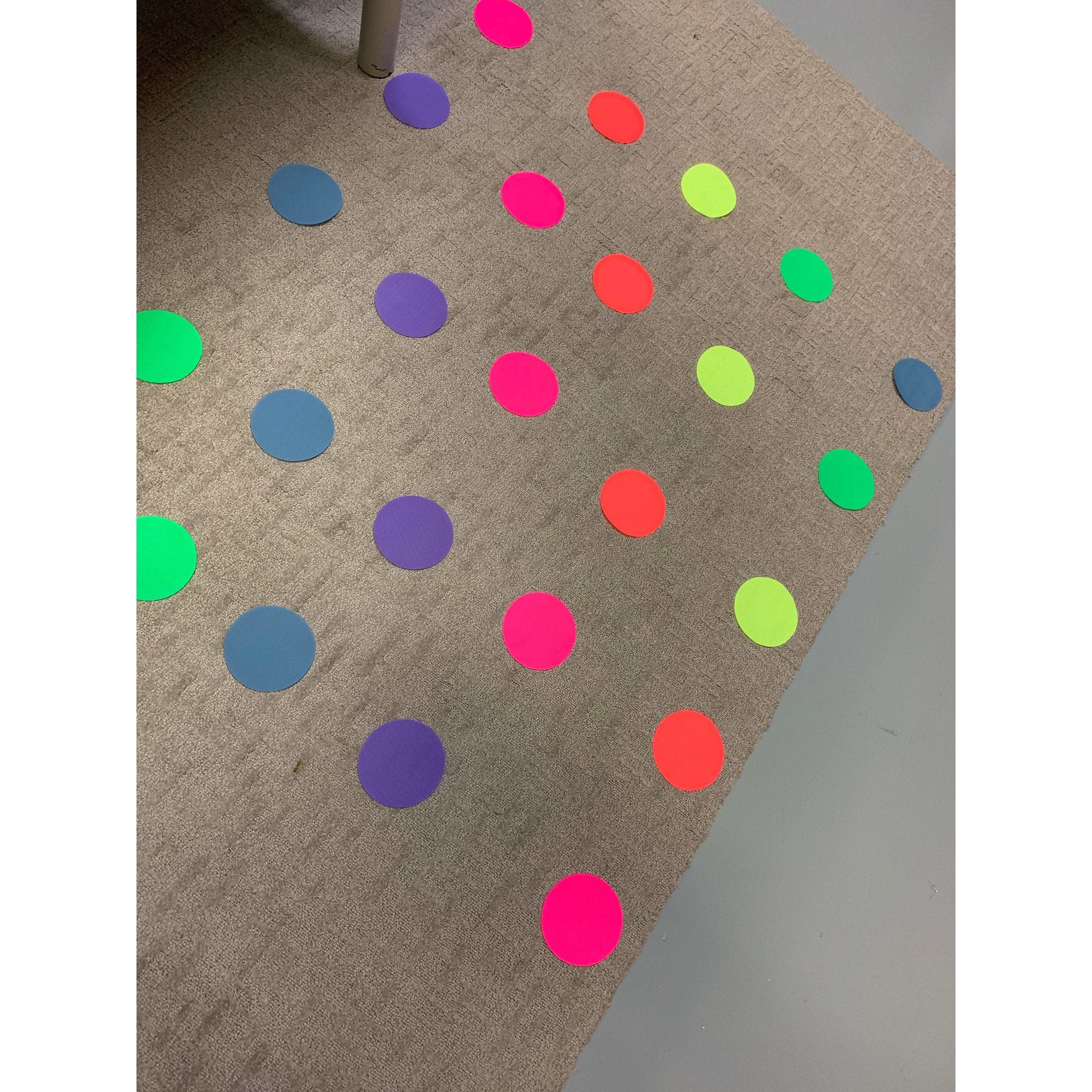 12 Pack Neon Colours - Clever Spots Classroom Place Markers - Clever Classroom