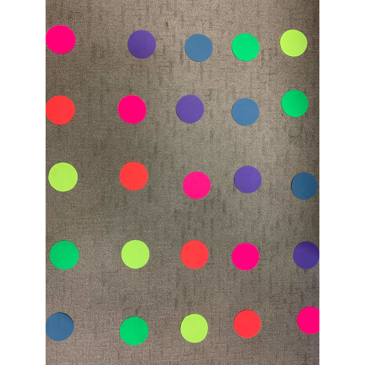 12 Pack Neon Colours - Clever Spots Classroom Place Markers - Clever Classroom
