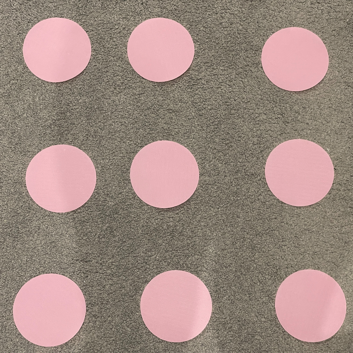 Dim Gray All Pale Pink - Clever Spots Classroom Place Markers